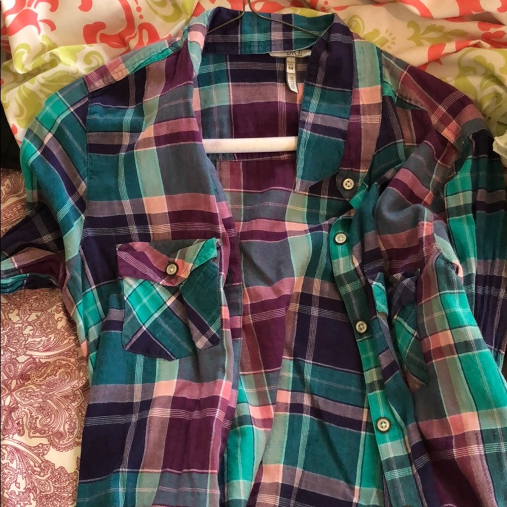 BKE plaid cover up!